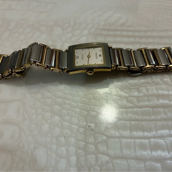 Rado Gold and Black Square Dial Watch - Picture 9 of 10
